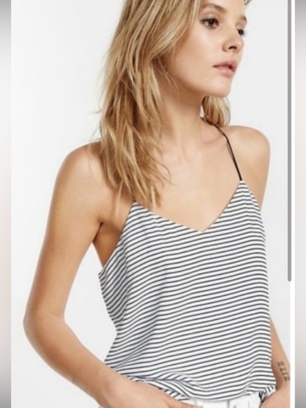 Express Barcelona Cami in Black & White Stripe Size XS